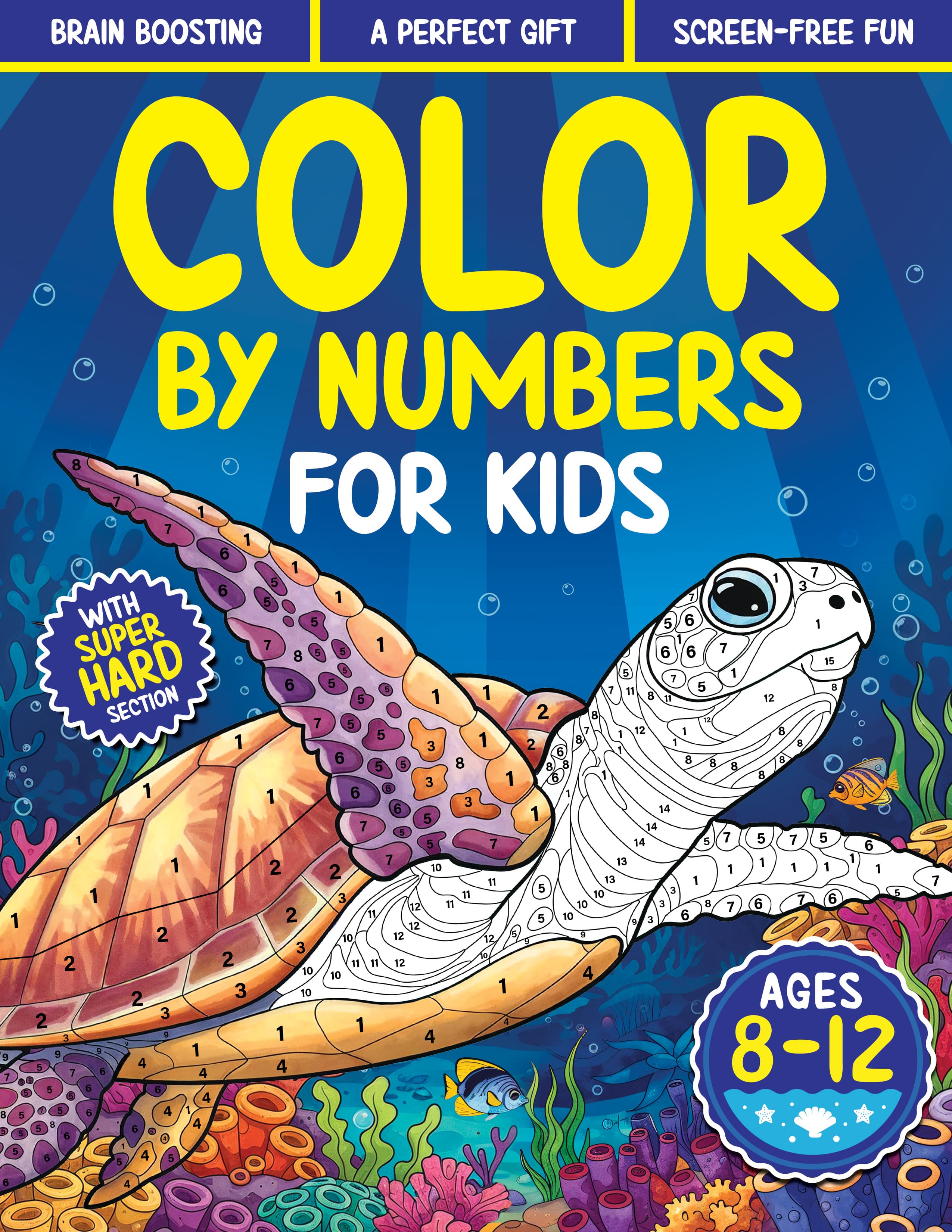 Color by Numbers for Kids Ages 8-12